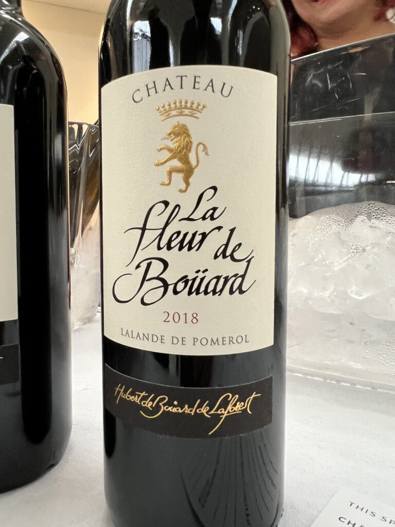 La fleur de bouard red wine