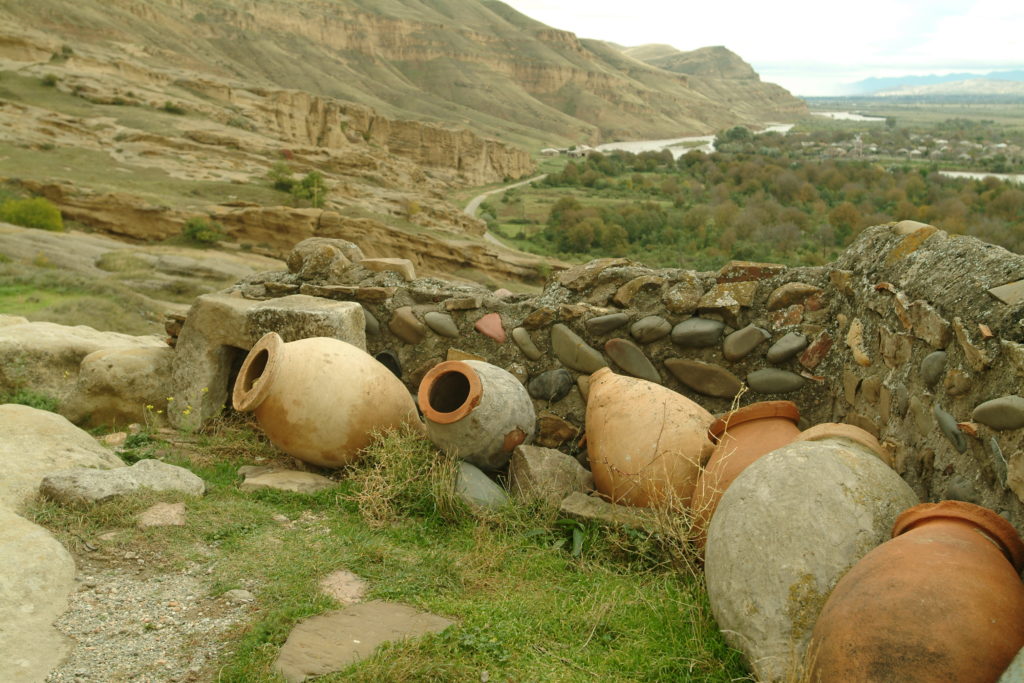 Qvevri vessels for winemaking