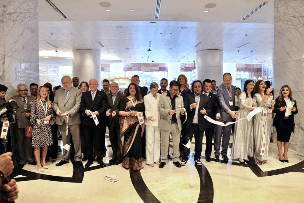 Cutting the ribbon to Prowine Mumbai 2025