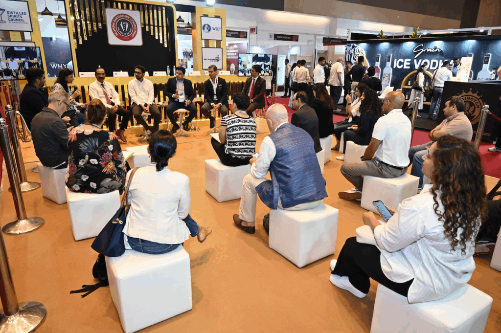 A Panel Discussion in progress at Prowine Mumbai 2025