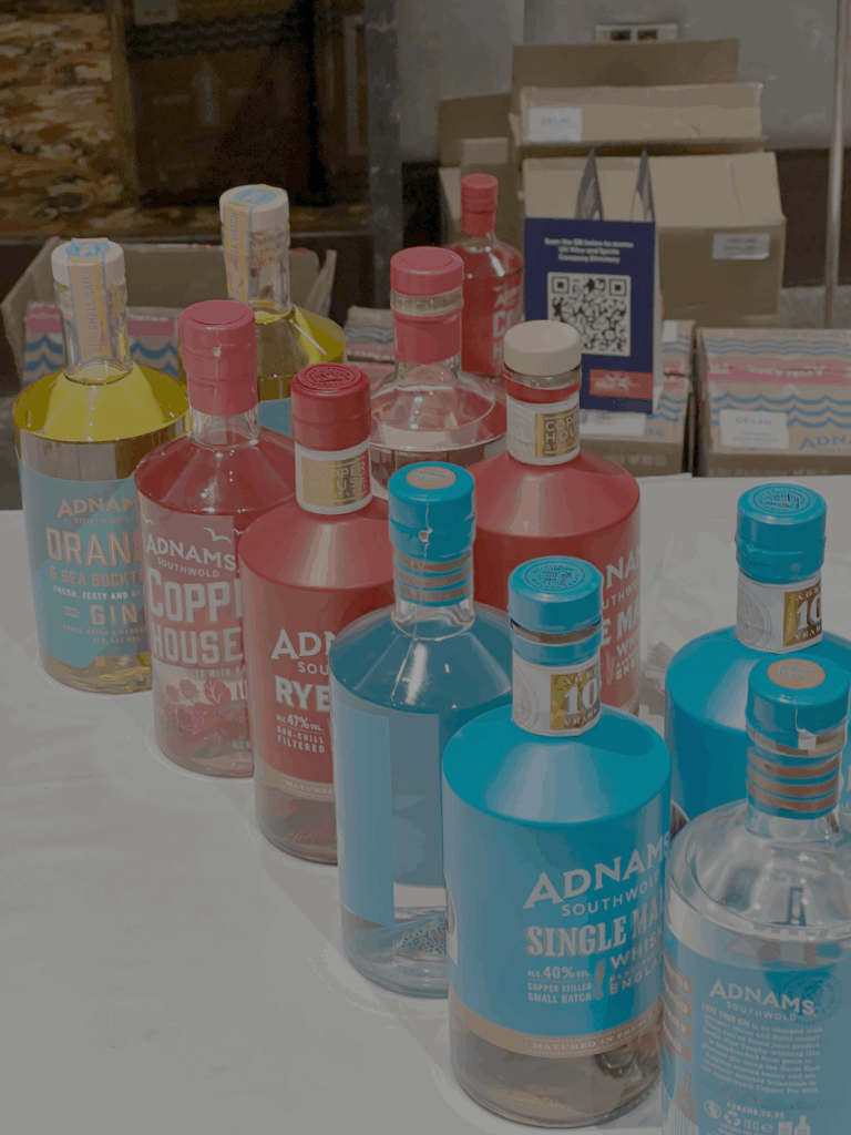 Adnam whisky and gin