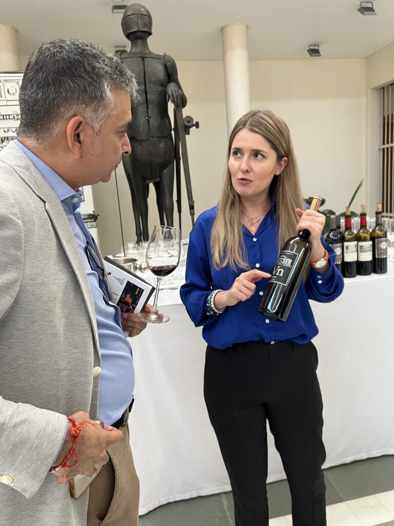 Vin 2010 being presented at Domaines CGR stall