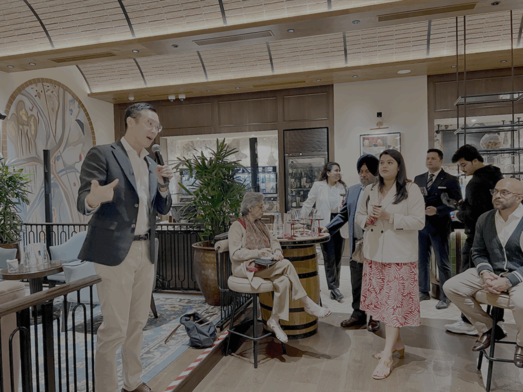 Penfolds Brand Ambassador Josh Yim at the New Delhi tasting