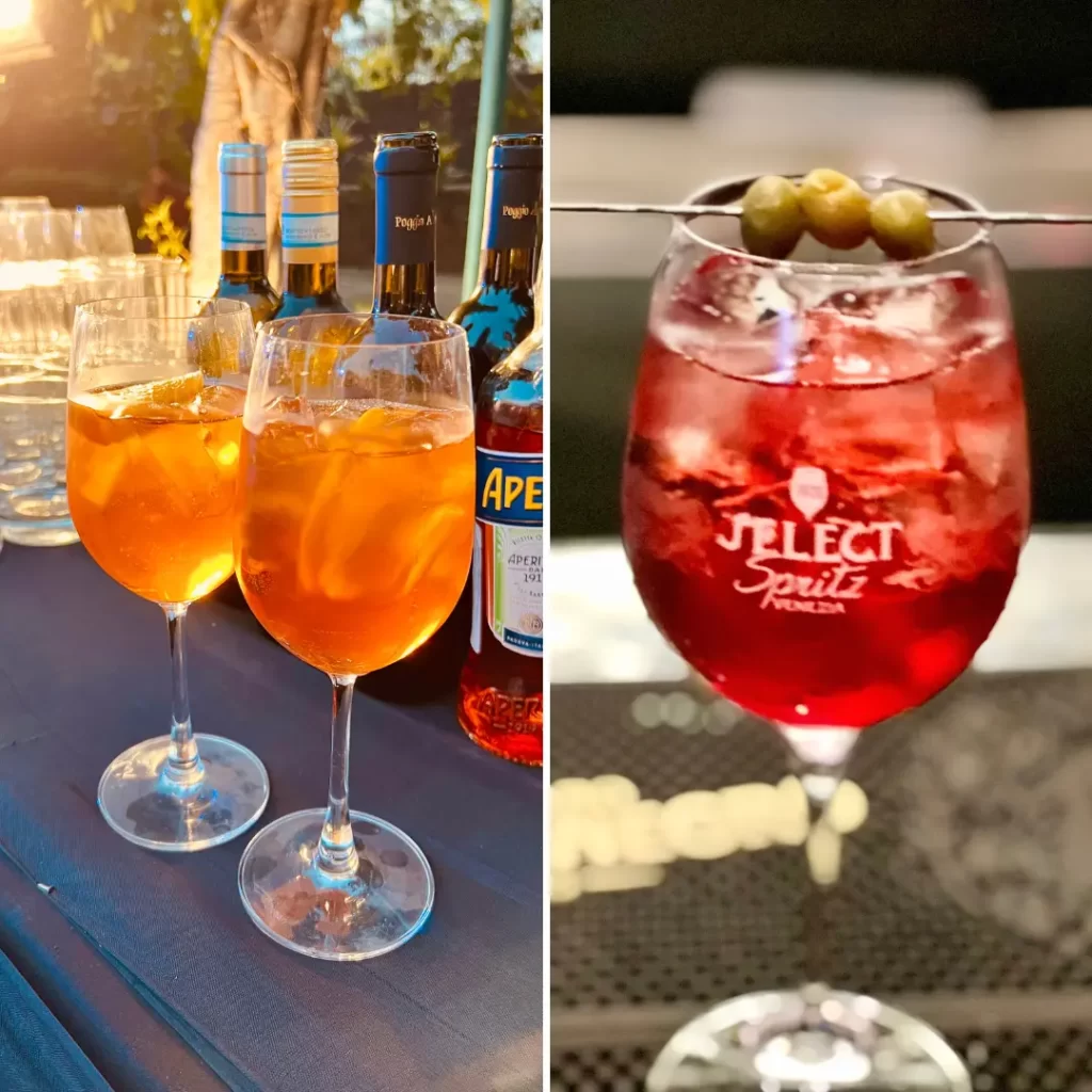 Aperol Spritz and Select Spritz