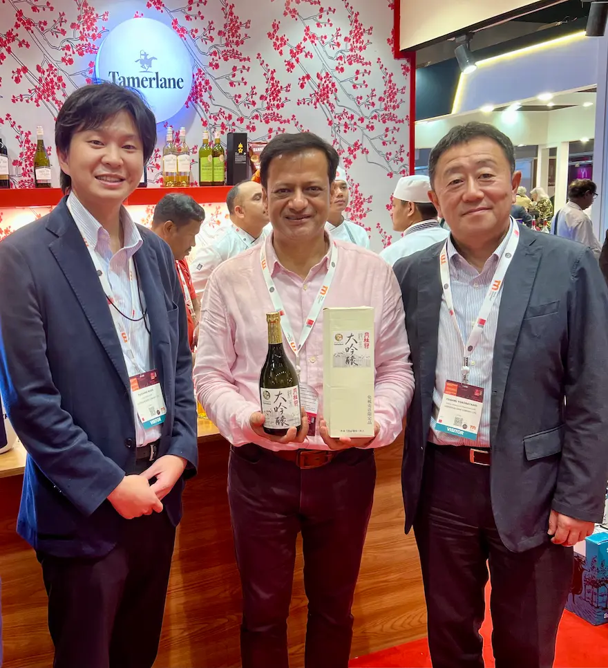Ravi Joshi with senior officials of Gekkeikan sake brewery of Japan