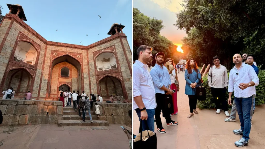 Gagan Sharma from Indulge India highlighting the history of Humayun's Tomb